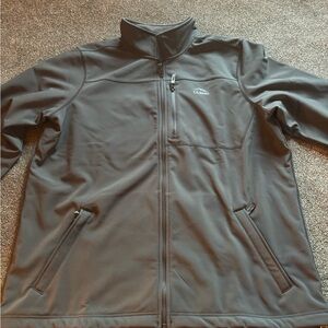 Men’s Sz XXL Tall L.L. Bean soft shell Men's Charcoal Performance zip up Jacket